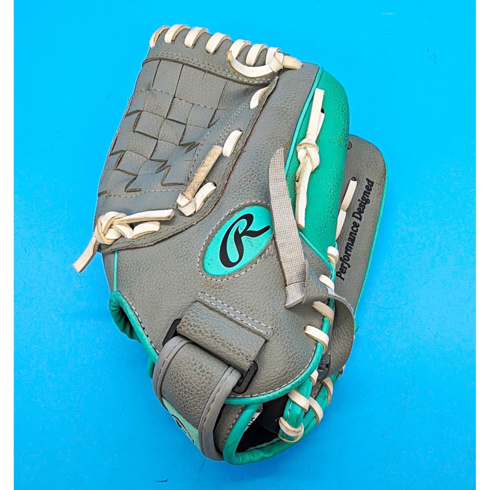 Rawlings Players Series WPL11GM 11" RHT Baseball/Softball Glove Gray Teal
